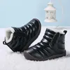 Botas crianças inverno alta corte pele crianças ao ar livre neve bebê pelúcia casual tênis meninas meninos velo correndo sapatos 231127