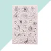 Opslagflessen plakboeksticker plakboeken afgewerkt hoofdstuk aangepaste siliconen stamper heldere zeehondenblokken postzegels