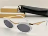 Sunglasses for Men Women Fashion 693 Special Design Summer Avant-garde Oval Goggles Style Anti-ultraviolet Popularity Metal Full Frame Glasses Random Box