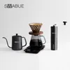 Verktyg Swabue V60 Häll över kaffesatser Maker Server med filter Dripper som delar Pot Kettle Scale Cafe Hand Brewing Accessorices 5/PCS