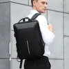 Sac à dos pour ordinateur portable d'affaires pour hommes, sacs d'école avec Usb, mot de passe de la vie quotidienne, antivol, sac à dos étanche à coque rigide 231124