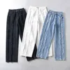 Jeans pour femmes bleu bavures haute rue longue jambe large taille lâche femmes pantalons mode marée printemps automne 2023