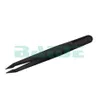 Pincet 12cm Tweezers en plastique noir Tongs Tipte à tête droite Twezer outil de bricolage pour réparation de téléphone 1000pcs / lot