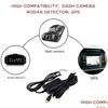 Badges de voiture Dash Cam Fil 3.2M Miroir Dvr Hardwire Kit Enregistreur vidéo 12 / 24V à 5V Mini Micro USB Chargeur Ligne Dashcam Caméra Drop Deli Dh79I