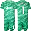 Kulüp Takımı Erkek Gençlik Futbol Kaleci Edouard Mendy Jersey Set 23-24 Uzun Kollu Courtois Robert Sanchez Petrovic Arrizabalaga Futbol Gömlek Qieerxi