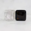 15g Amber Eye Cream Jar Bottle Empty Glass Lip Balm Container Cosmetic Prov Burkar med Gold Cap Lfsek