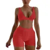 Women's Tracksuits Women Seamless Bra Yoga Set Sexy Thong Low Waist Panties Wire Free Bralette Lingerie Brassiere Cotton Female Underwear