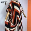 Robes décontractées Winyi imprimer confort chaud noir mode caftan robe de vacances élégante Afrique fête vêtements d'hiver pour les femmes longues vers le bas