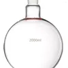 2000ml 24/40 Sigle Neck Flat Bottom Glass Flask 1-Neck 2Litre Lab Boiling وعاء