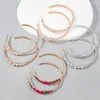 Hoop Earrings 1 Pair Stylish Not Easy To Fall Off Women Non-allergenic Dress Up Extra Large Rhinestone