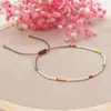 Strand jastyt miyuki bransoletka dla kobiet koraliki nasion proste pulseras femme biżuteria freindship bijoux regulowane bransoletki liny