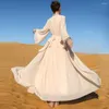 Etnische Kleding Eid Chiffon Open Abaya Dubai Moslim Avondjurken Kaftans Voor Vrouwen Gewaad Femme Musulmane Islam Kimono Abaya Bescheiden