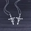 Chains 2023 Zodiac Cross Men's Necklace Pendant Titanium Steel Stainless Jewelry Niche Design Sense Accessories Luxury Chain