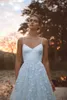 Party Dresses 2023 Simple Appliques ALine Sleeveless Vneck Tulle Bridal Gown Sexy Backless Elegant Wedding Dress For Momen 230427