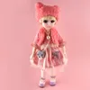 Bambole bambola bjd set completo 16 30cm 18 mobile snodato broncio fai da te Bjd principessa giocattoli faccia tonda capelli lunghi giocattolo regalo per ragazze 230427