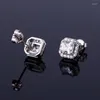 Stud Earrings RORU Fashion Women's Geometric Luxury Jewelry High Quality Korean Style Cubic Zirconia Piercing Studs