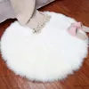 Carpets Round Carpet In The Living Room Soft Comfortable Room Rugs Wool Non Slip Bedroom Bedside Chair Mat Home Decor White