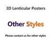 3D 입체 그림 멀티 스타일 점진적인 변화 포스터 애니메이션 벌네이있는 눈 그림 도매 소매 애완 동물 래스터 페인팅 30-40cm 선물