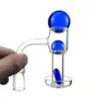 90 degrés 45 degrés Terp Slurper Pipe à fumer Quartz Banger avec boule de verre pilule marbre ensemble 10mm 14mm 18mm Slurpers ongles pour eau Bongs Dab Rigs