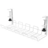 Hooks Metal Serving Tray Shelf Basket Desk Cable Organizer Electric Wire Storage Rack Table