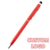 1PCS LOGO LOGO PERSONAL CAPACITIVO DE TONTULHO TONTE BALLPON PEN MULTIFUNCIONAL COLE