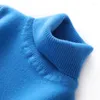 Pulls pour femmes Pulls en laine pure pour enfants 2023 hiver sept points de revers en tricot chemise de fond garçons filles épaissir des hauts chauds
