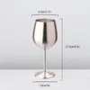 Canecas de aço inoxidável vinho tinto copo de camada única taça de grande capacidade em forma de tambor resistente a gota 500ml colorido 231128