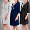 Maternity Tops Tees Maternity Robe Pregnant Women Nursing Nightwear Pajama Sleepwear Ropa Mujer Embarazada PremamaL231128