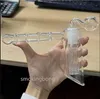 Pipes d'eau en verre de 18 mm Brans de forme de marteau Percolator Bubbler Bubbler Dab Smoke Pipe