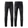 Herren Jeans Designer Delessed Ripped Skinny Cowboy Pant Rock Revival Hosen gerade schlanker elastischer Denim Fit Moto Trendy Streetwear