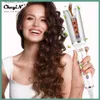 Ferri arricciacapelli CkeyiN Bigodino multiautomatico per capelli Ferro arricciacapelli LCD Ceramica rotante per capelli Waver Magic Curling Wand Irons Strumenti per lo styling dei capelli Q231128