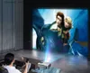 Projecteurs WZATCO C6A projecteur intelligent Full HD 1080P 300 pouces grand écran Android 9 WiFi projecteur 4K 3D vidéo Portable Home cinéma Proyector Q231128