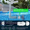 Garden Decorations Pool Fountain Dual Sprinkler LED Lights Waterfall Fountains Outdoor Swimming Spa Pond Cooling Decor 231127