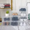 Boxes Bins Plastic Organizers Box for Shoes Dustproof with Drawer Case Stackable Organization Home Storage Shoebox W0428