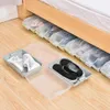 s Organizer Thickened Load Bearing Storage Bins Drop-proof Clear Plastic Stackable Shoe Boxes For Dorm W0428