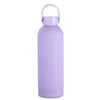 750 ml isolierte Wasserflasche aus Edelstahl, vakuumisolierte doppelwandige Flasche, 25 oz Becher mit Griffdeckel