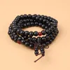 Strand Natural Wood Beads Круглая форма 108 PCS Buddha Reiki свободно