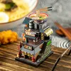 3D Puzzles Çin tarzı pot çay evi Hanfu Mağaza Odası Metal Bulmaca Diy Meclisi 3D Lazer Kesme Model Bulmaca Oyuncak 230427