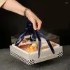 Gift Wrap LBSISI Life 5pcs Transparent Cake Boxes PET For Handmade Pastry Cupcake Packaging Wedding Birthday Party Baby Shower Decoration