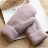 Mitaines pour enfants automne hiver hommes épaissi résistant au froid mitaine tricotée dames équitation en plein air Double couche gants chauds R231128