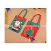 Kerstdecoraties 25x20cm Candy Bags Kids Geschenken Prachtig Xmas Party Decor voor Home Nieuwjaar Present Packet Santa Claus 4 Styles DHX15