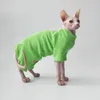 Kat kostuums Sphynx 4-potig met dons herfst winter huisdier set voor katoen kostuum zacht kitten kitty jas puppy outfit