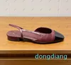 Designer Women Sandals Toe Loop Patent Leather Crocodile Patchwork Fashion Casual Shoes with Box and Dust Bag