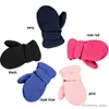 Children's Mittens Years Toddler Infant Winter Mittens Lined with Fleece Easy-on Baby Boy Girls Warm Thick Gloves Outdoor Hand R231128