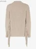 Women's Sweaters Chunky Ribbed Knit Tassel Cashmere Pullover Women Tweed Turtleneck Long Sleeve Warm Thick Sweater Autumn Street Jumper Yq