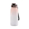 Vattenflaskor 1000 ml Sport tritan vattenflasker drickfles tazas kawaii plastflaskor för drycker sommar för utomhus resekettle kvinna man 230428