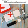 Projetores Smartldea S1 Mini 4K DLP Projetor Android 5G Wifi BT iphone Android móvel Mirror Proyector construir bateria Speaker Beamer Q231128