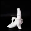 Vases en céramique, mobilier banane, or/blanc, unique, livraison directe, jardin, maison, Dhx7W