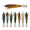 Baits Lures 14Pcs Fishing Lure Luminous Wood Shrimp Squid Jig Hook With Box Artificial Octopus Cuttlefish Saltwater Hard Bait 231128