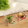 Gift Wrap Box Acrylic Square Storage Displaywith Case Mini Boxes Container Cube Weddingspecimen Jewelry Clear Containers Candy